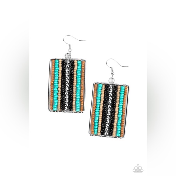 Beadwork Wonder Black Earrings - Picture 1 of 3